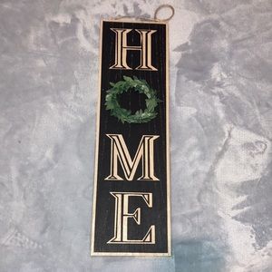 Rustic wooden home sign
